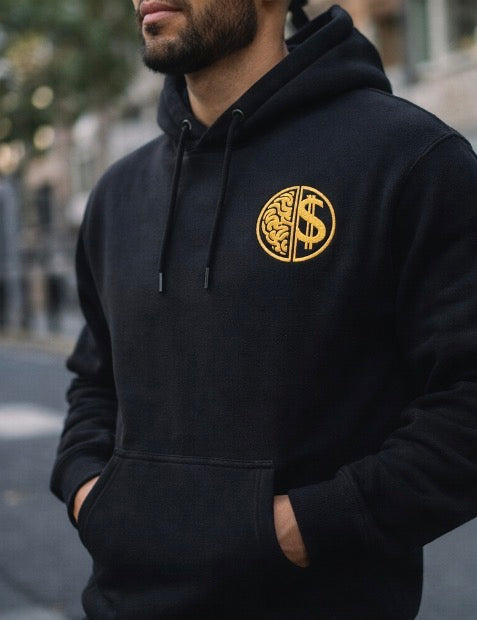 Billion Dollar Brain™ Founder Hoodie ⚫ OBSIDIAN